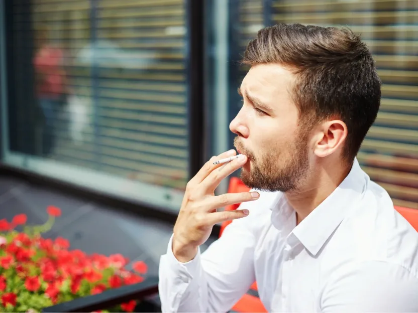 Adult Male Smoking